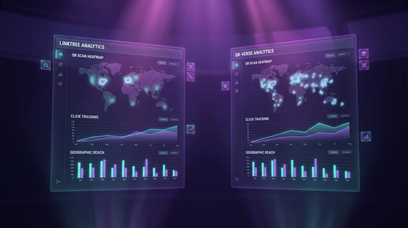 Linktree Analytics vs QR-Verse: What You Actually See (and What's Hidden)